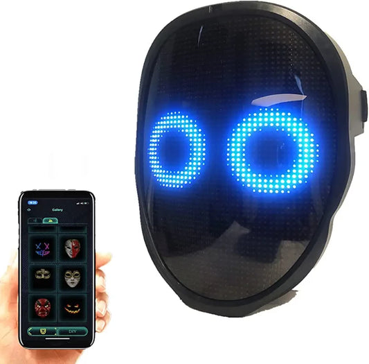 Boywithuke Led Face Changing Mask with Bluetooth Controlled