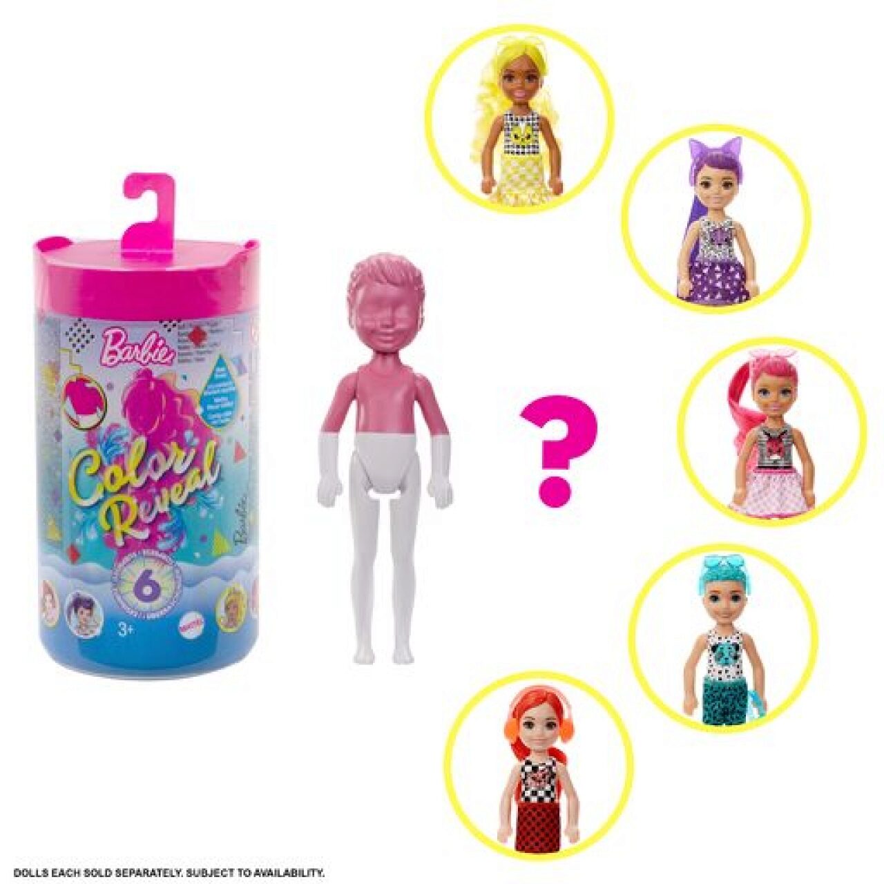 Mattel – Barbie Color Reveal Chelsea Mono Mix Puppe