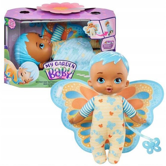 Mattel – My Garden Baby Puppe – Mein Schmuse Schmetterlings-Baby