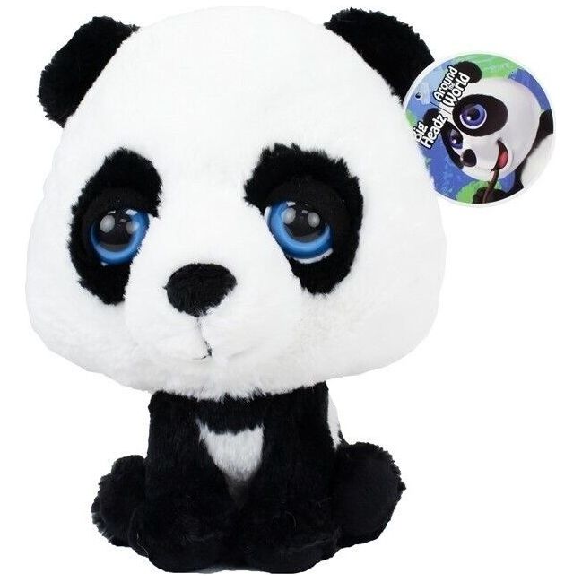 BIG HEADZ – Panda 21cm Plüschtier Plüsch Tier Kuscheltier Superweich