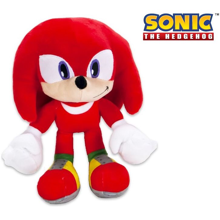 Sonic – The Hedgehog – SEGA – Knuckles Plüschtier 30 cm, Plüschtier, Kuscheltier