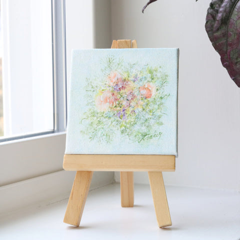 Miniature Flower Bouquet on window sill