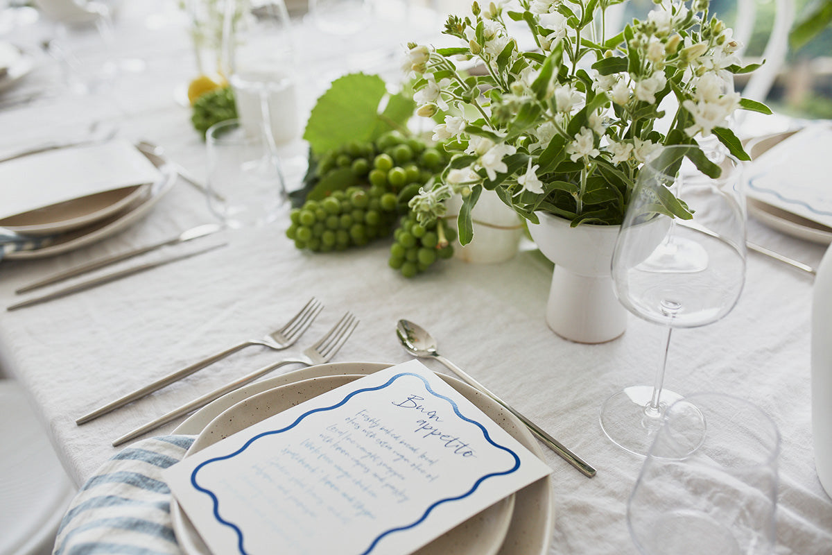 Aegean Tablescape Wedding Styling by The Sea Salter Co. Byron Bay