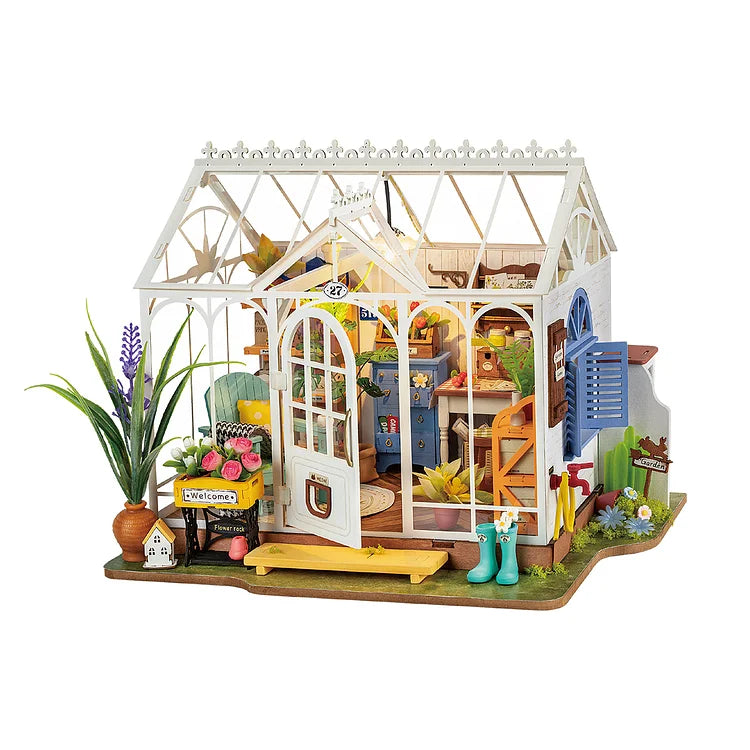 Rolife Verträumtes Gartenhaus DIY Miniaturhaus Bausatz DG163
