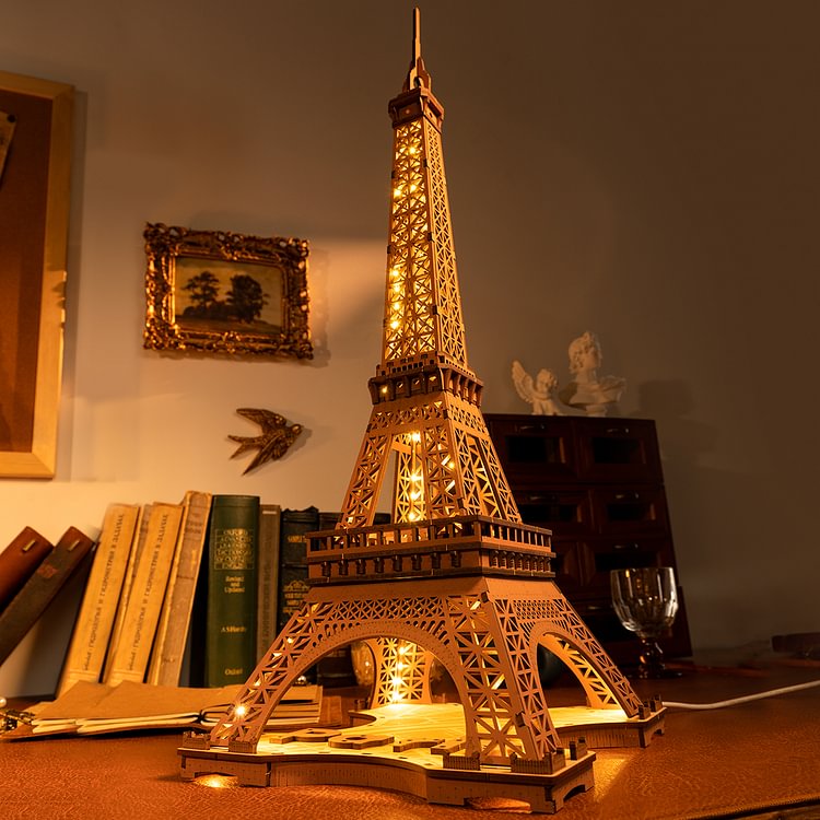 Puzzle 3D en bois Rolife La Nuit de la Tour Eiffel TGL01 | Robotime Online