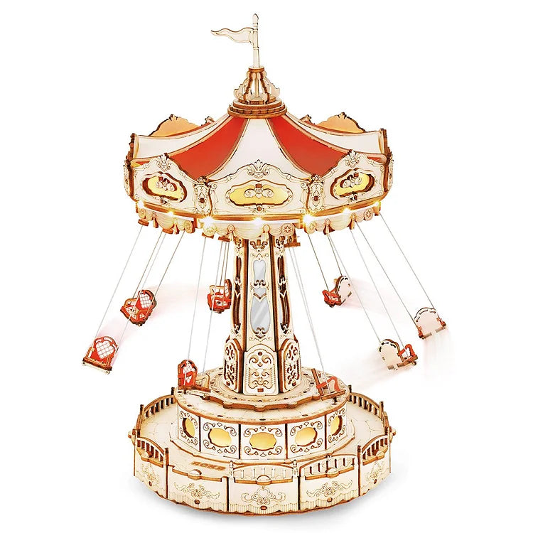 ROKR Swing Ride DIY Music Box 3D Wooden Puzzle EA02 | Robotime Online