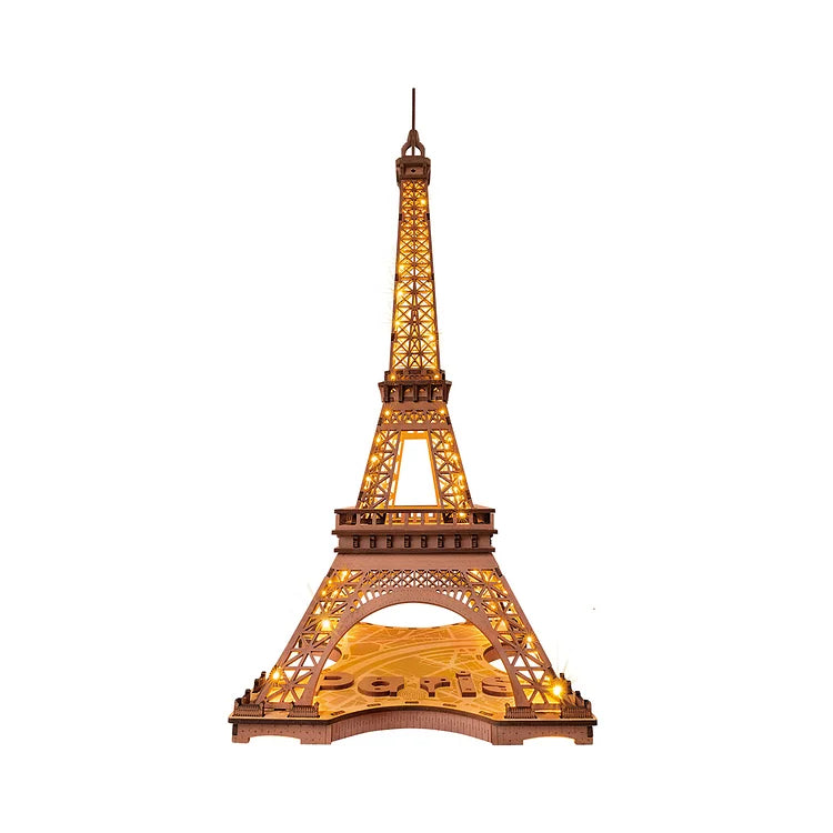 Puzzle 3D en bois Rolife La Nuit de la Tour Eiffel TGL01 | Robotime Online