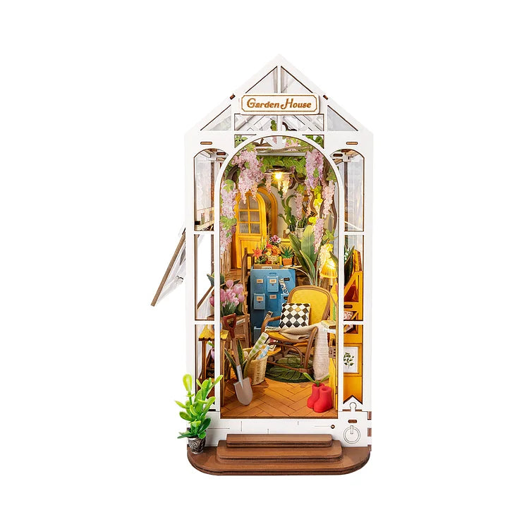 Étagère de coin de livre à monter soi-même pour maison de jardin de vacances Rolife TGB06 | Robotime Online