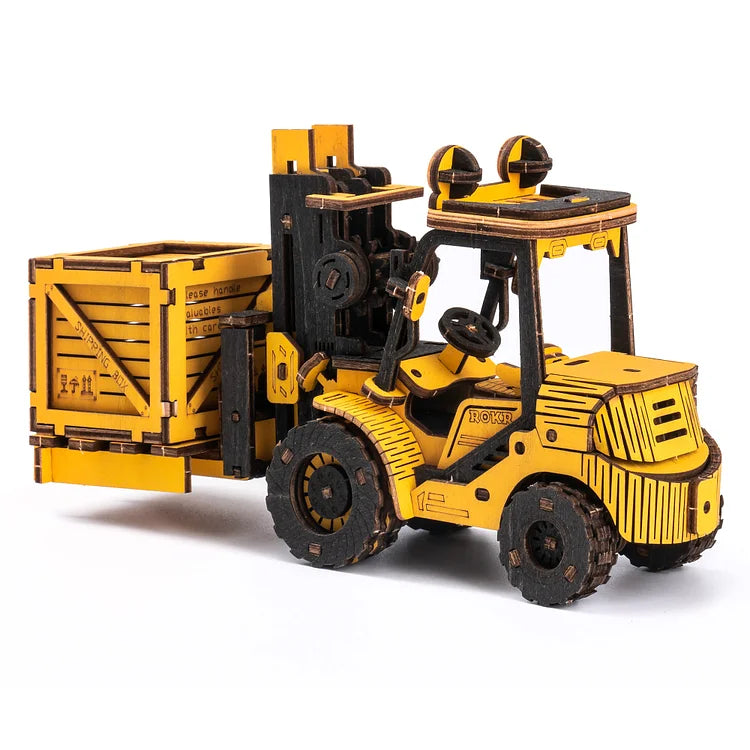 ROKR Gabelstapler-Baufahrzeug 3D-Holzpuzzle TG413K