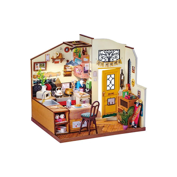 Kit de cuisine miniature à monter soi-même Rolife Cozy Kitchen DG159 | Robotime Online