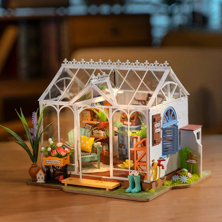 Maison miniature à monter soi-même Rolife Dreamy Garden House DG163 | Robotime Online