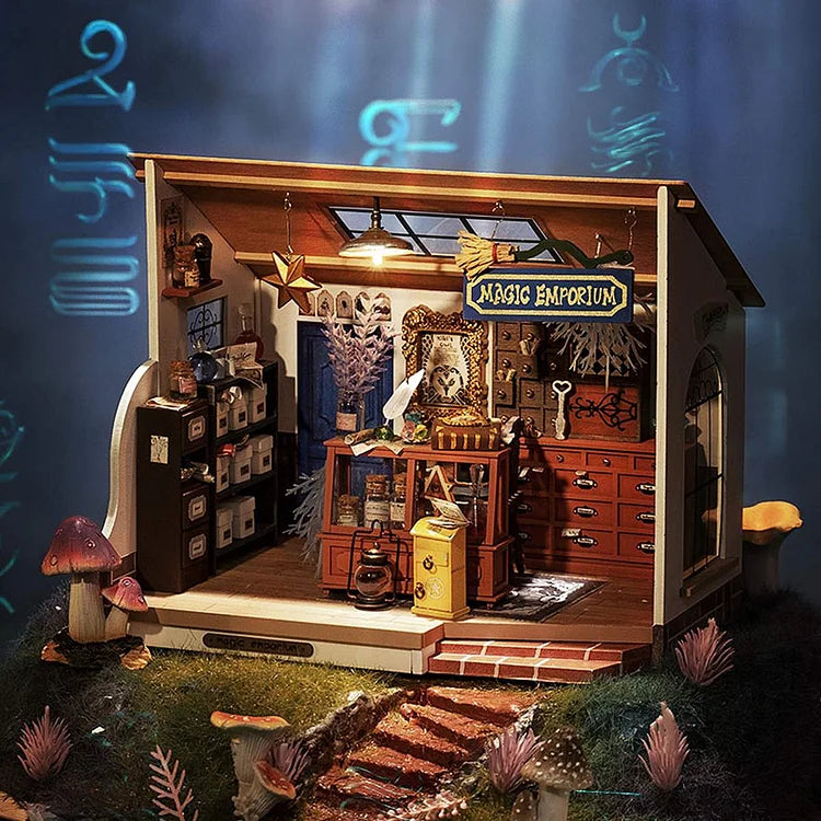 Kit de maison miniature à monter soi-même Rolife Kiki's Magic Emporium DG155