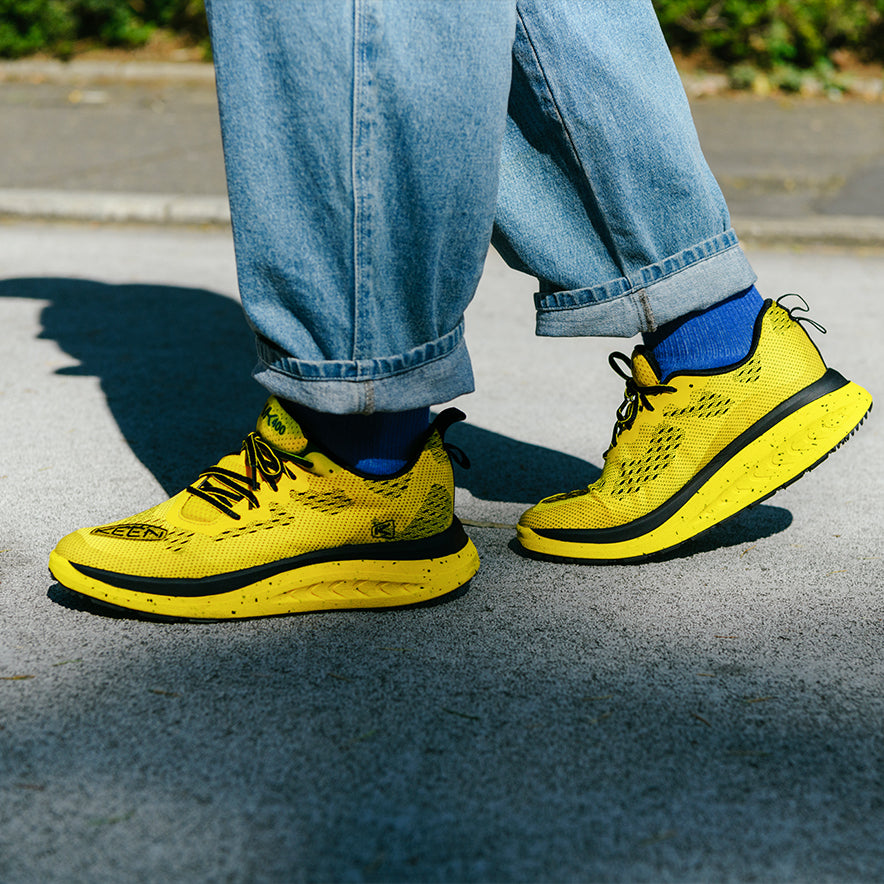 メンズ ダブルケー400 ウォーキングシューズ | KEEN Yellow/Black