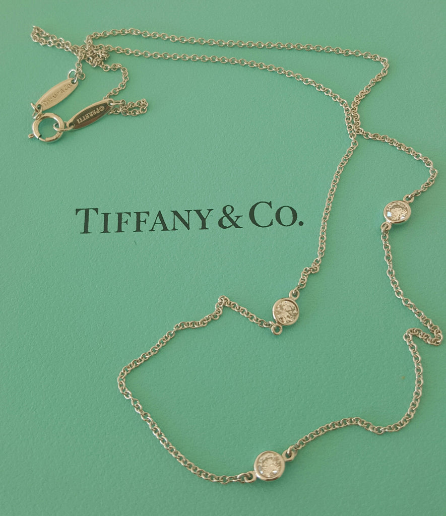 tiffany and co diamond by the yard necklace