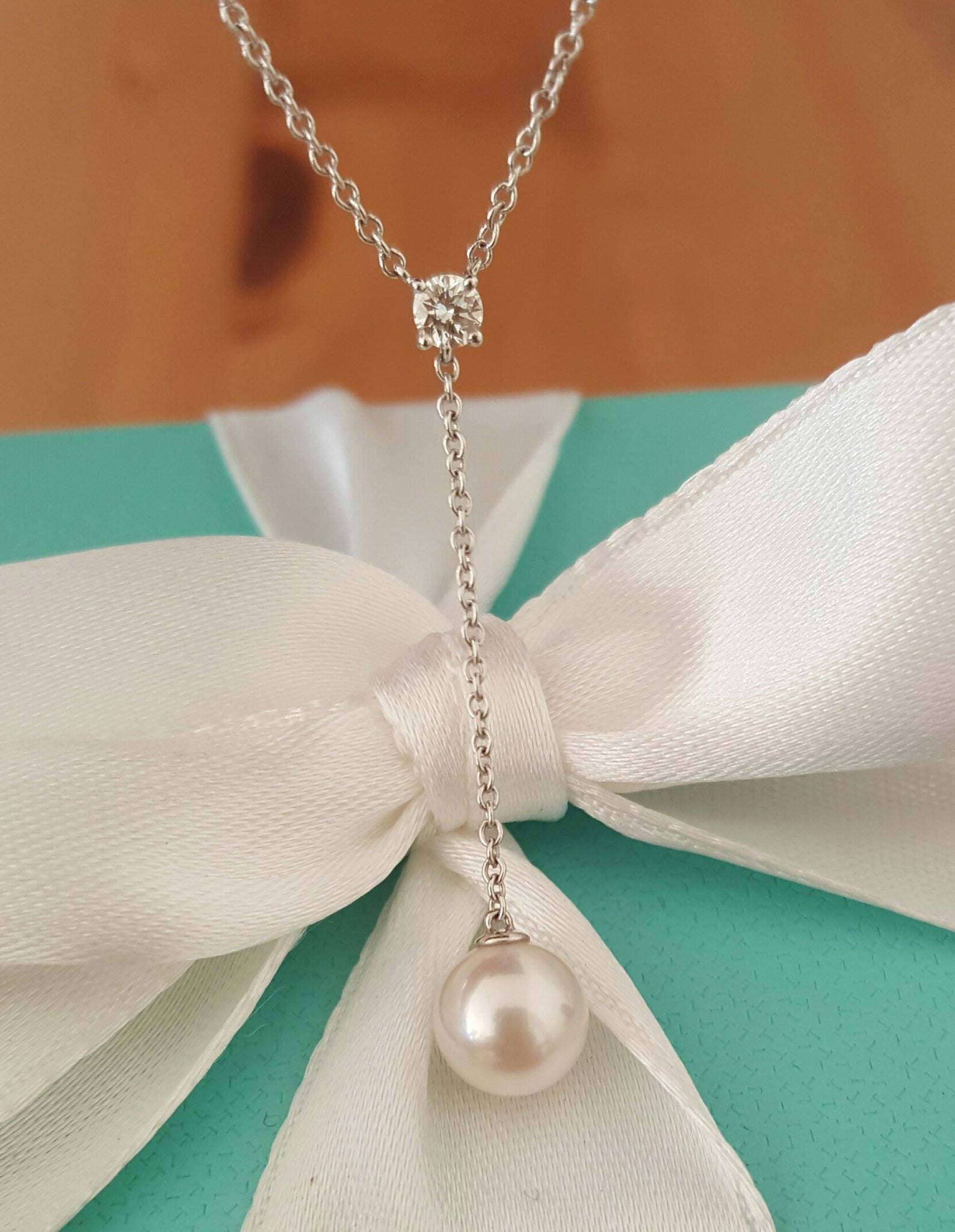 tiffany signature pearl necklace