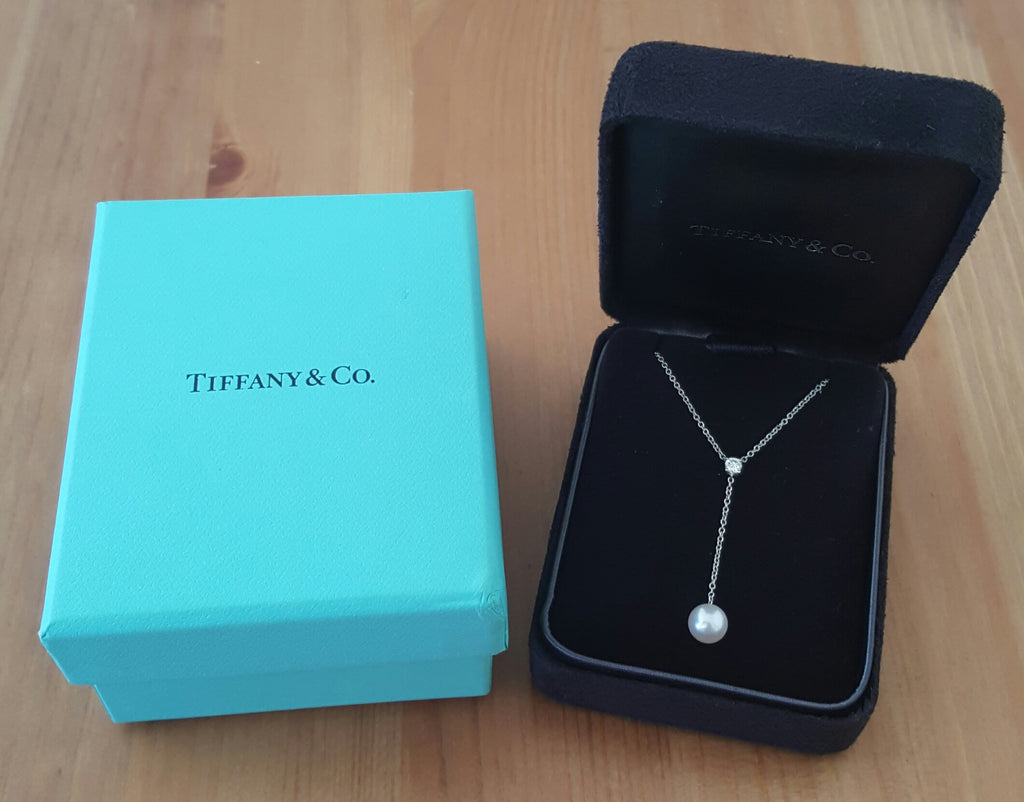 pearl drop necklace tiffany