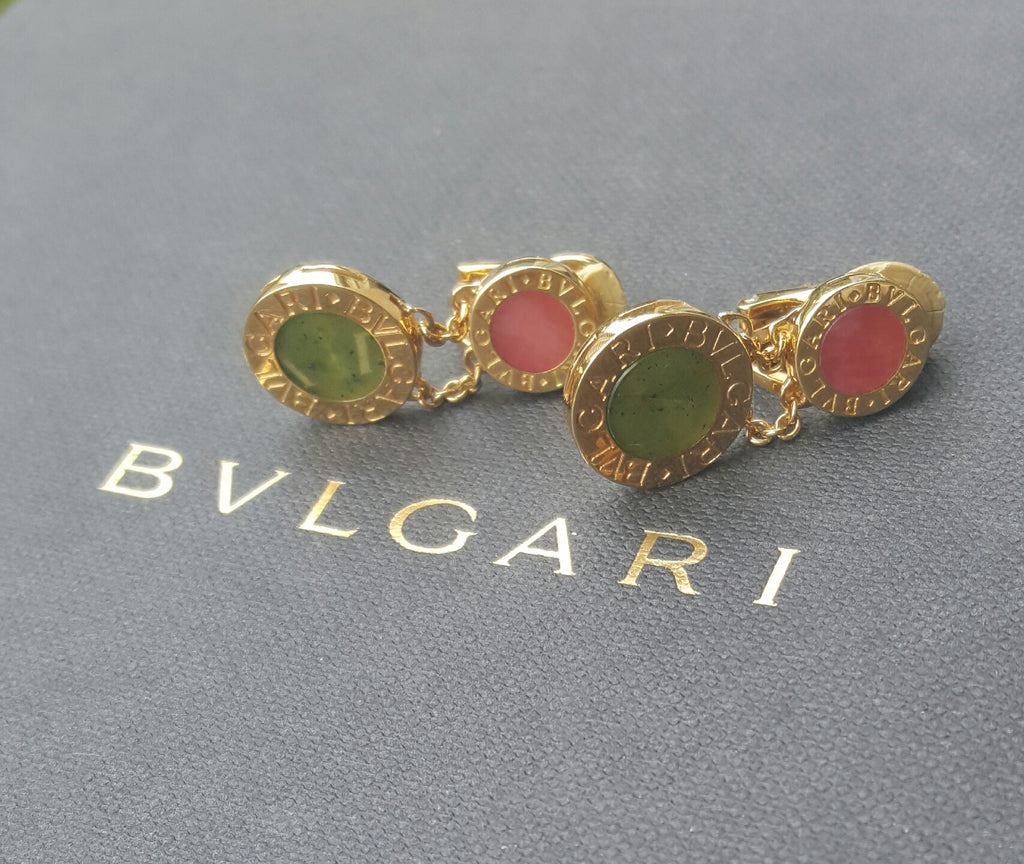 bvlgari jade earrings