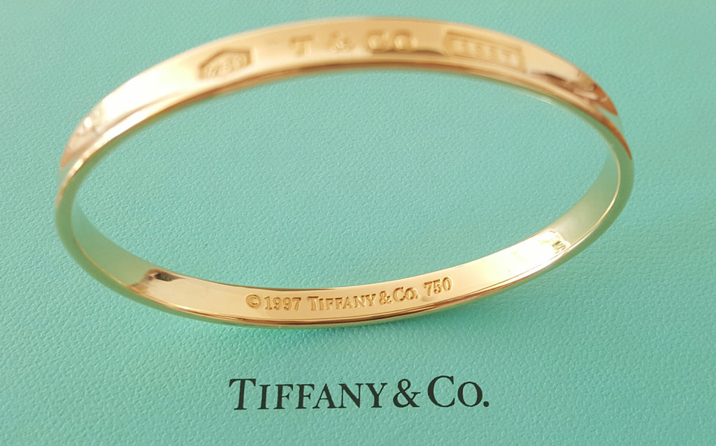 Tiffany & Co. Vintage 1990s Solid Gold 1837 Concave Bangle 28gms ...