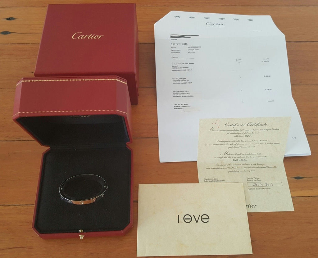 cartier love certificate