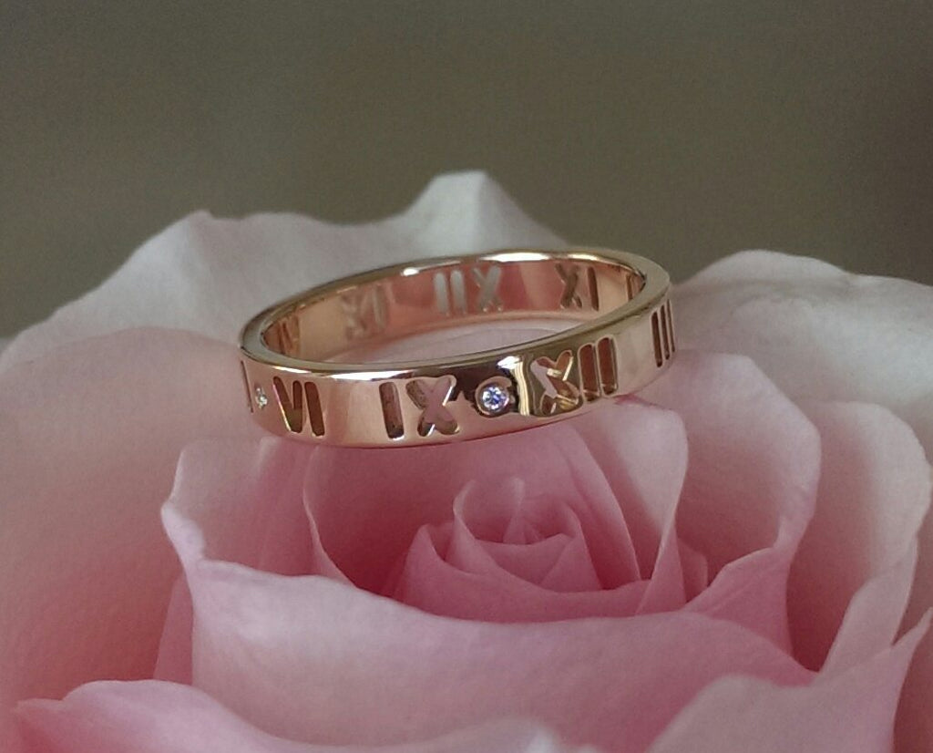 tiffany atlas ring rose gold