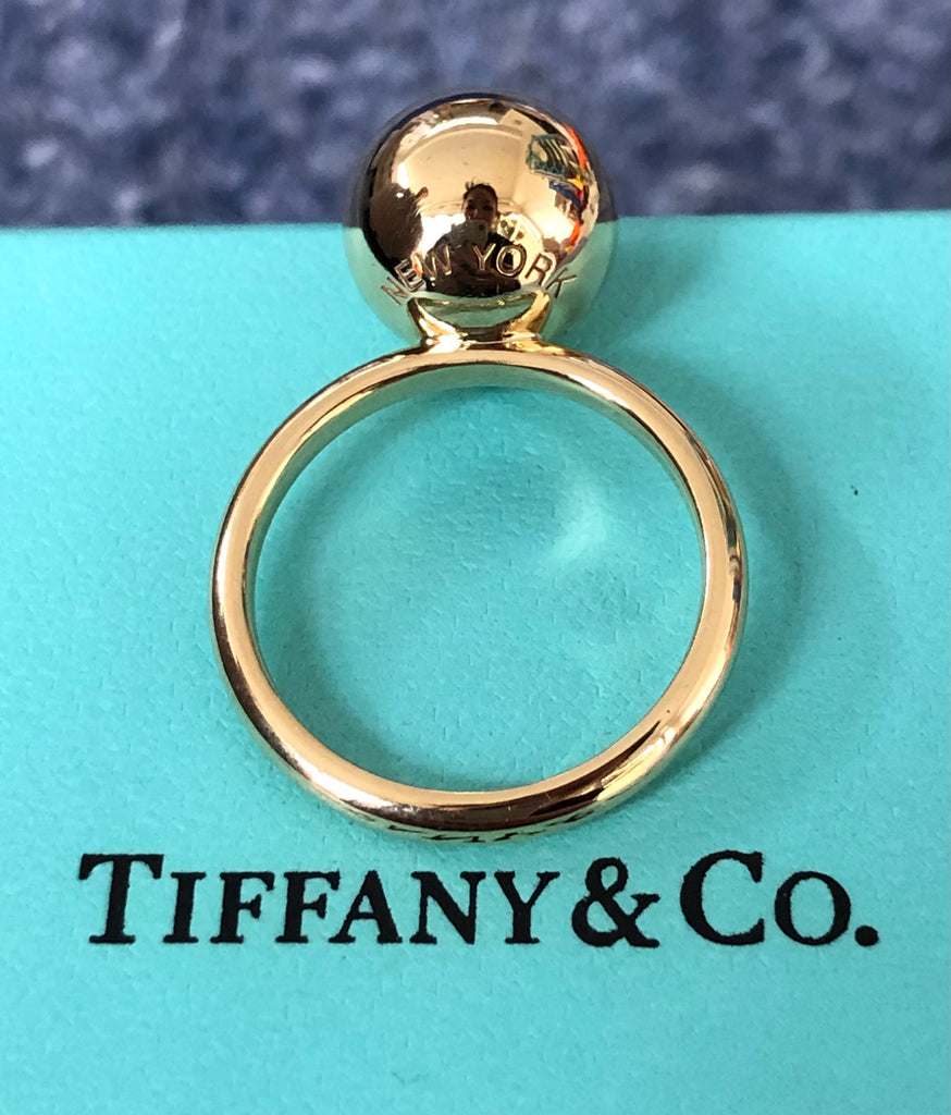 tiffany ball ring gold