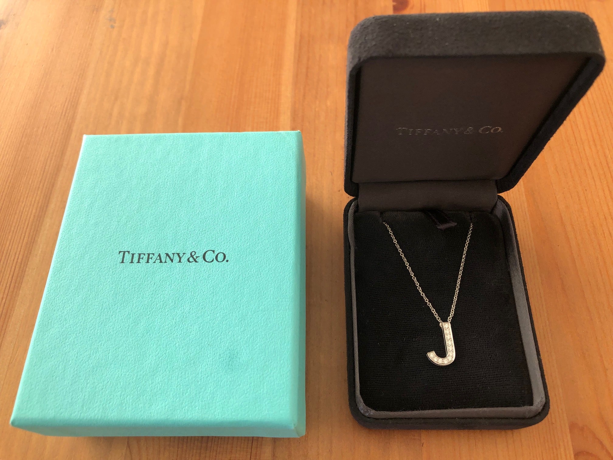 tiffany and co j necklace