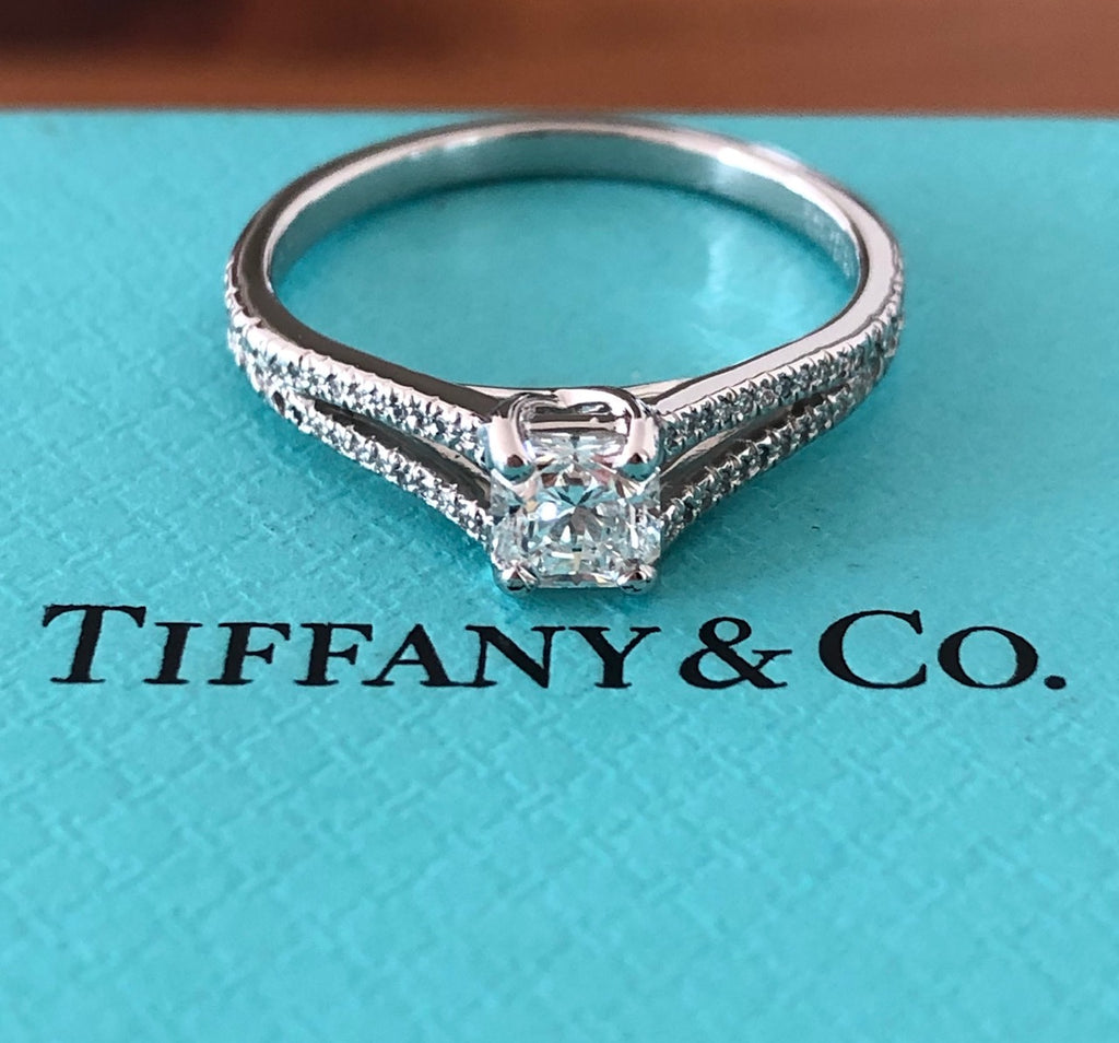 tiffany split shank engagement ring