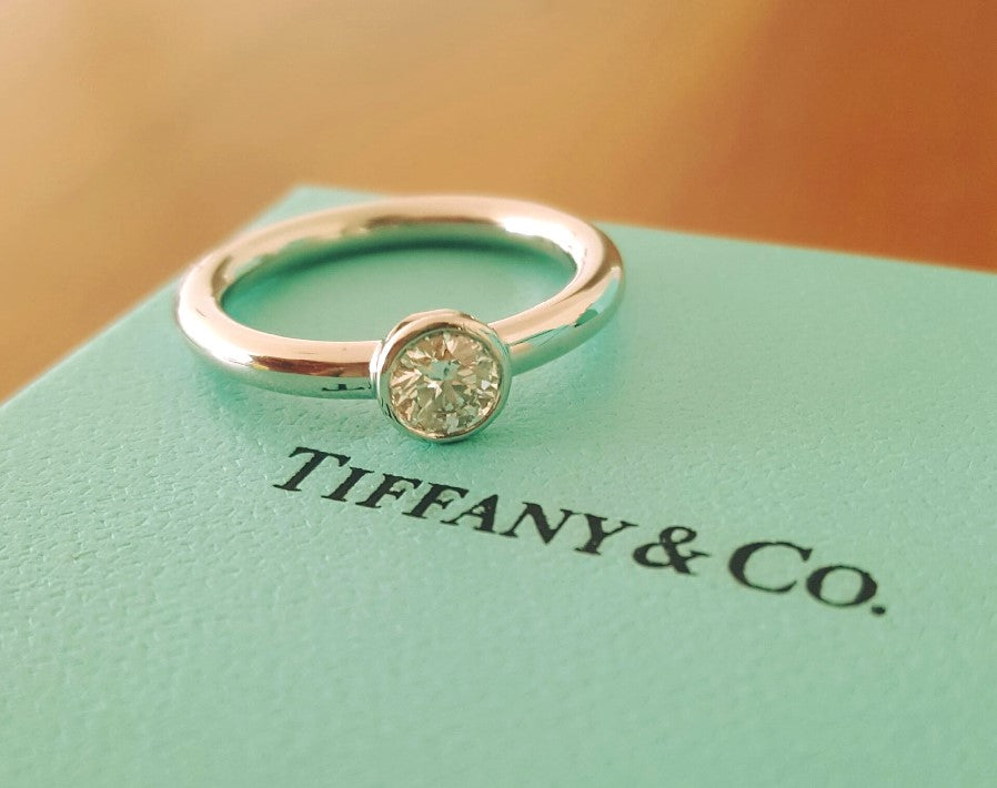 tiffany bezel engagement ring