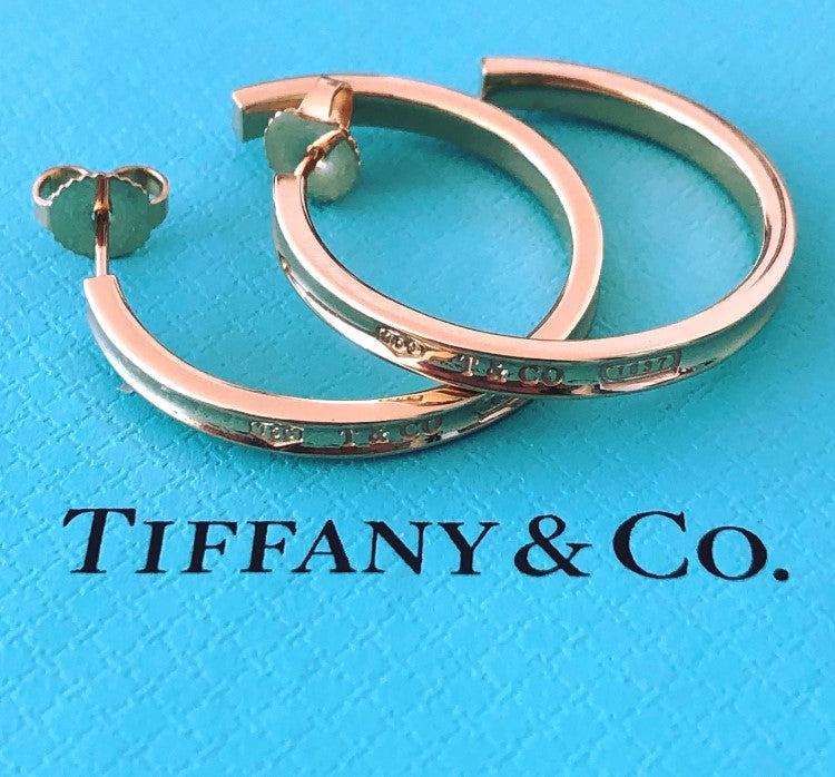 tiffany 1837 hoop earrings large