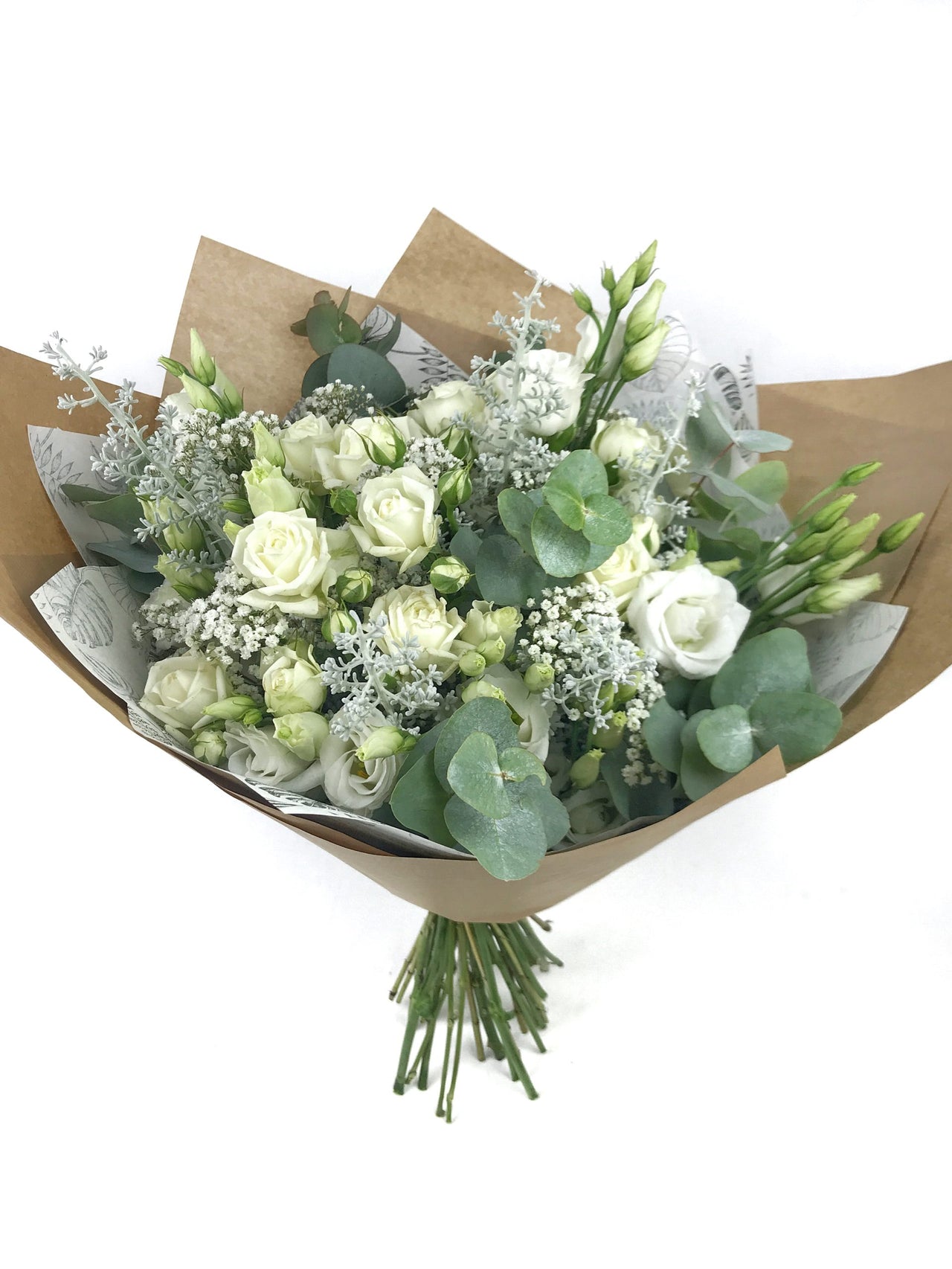 Bouquet de fleurs blanches - Grand bouquet 