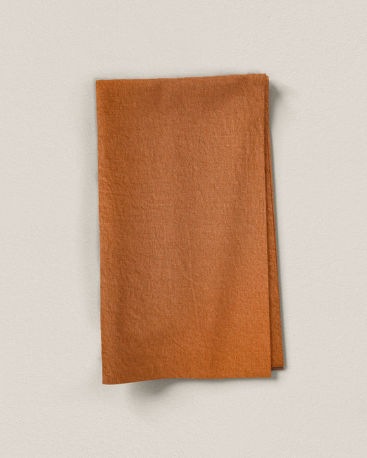 Pecan Solid Heavy Linen