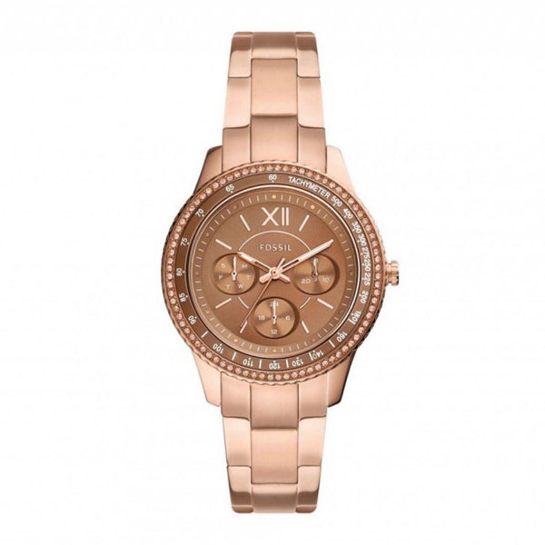 FOSSIL ES5098 Jacqueline Multifunction Rose Gold-Tone Stainless Steel