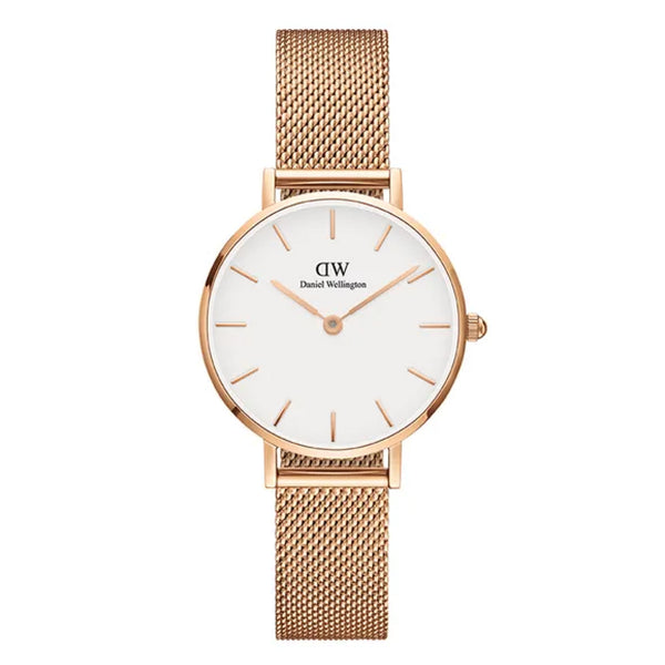 Daniel Wellington Woman's Watch, Petite Melrose Pearl 28mm Pink Mother