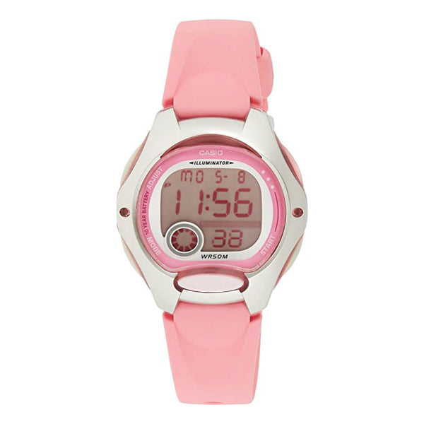 Casio Women's Pink Digital Dial Resin Band Watch -