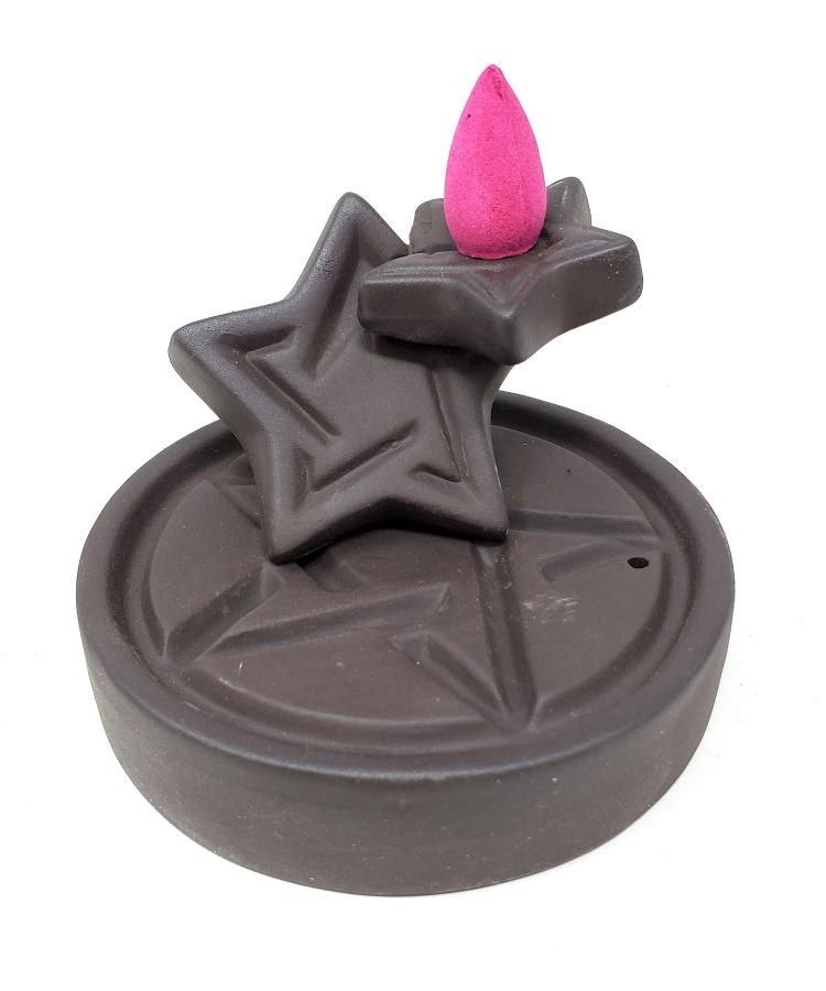 Brass Aladdin Lamp 5 (Genie Lamp)/ Cone Burner - Cast a Stone