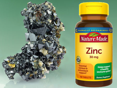 Zinc supplements made from Sphalerite