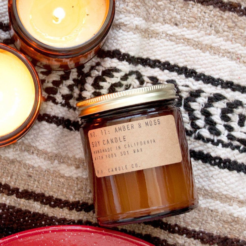 NO. 11: AMBER & MOSS - 7.2 OZ SOY CANDLE - Cast a Stone