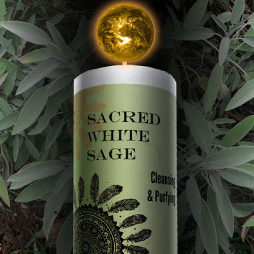 Sacred White Sage World Magic Candle