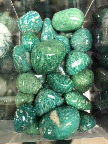 Amazonite Tumbled Gemstone Cast A Stone