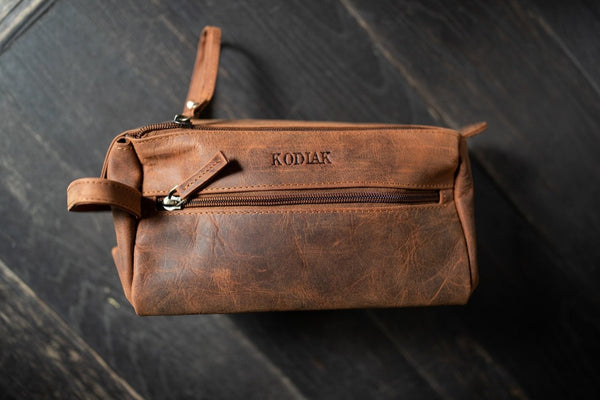 55L Wasatch Duffel Tan | Kodiak Leather Co.