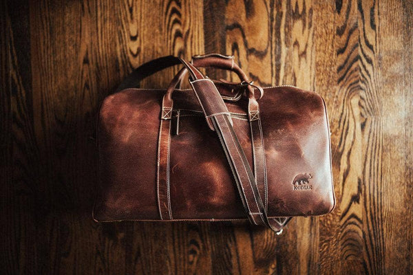 55L Wasatch Duffel Tan | Kodiak Leather Co.