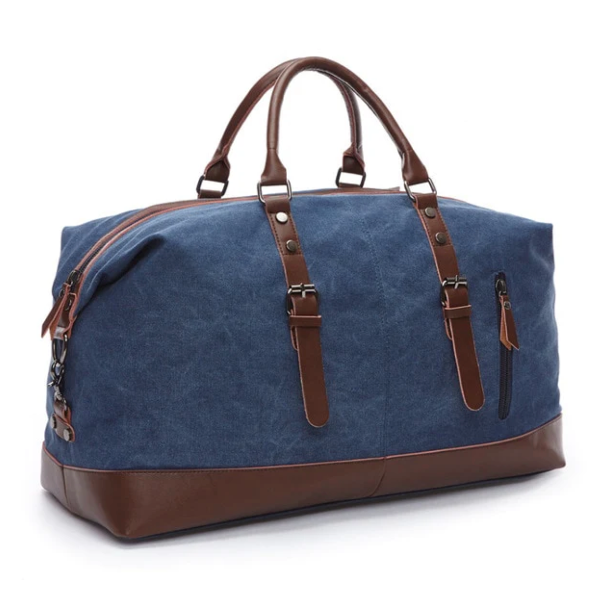 Royal Blue Leather Duffle Bag (Unbreakable Collab) 150 Made