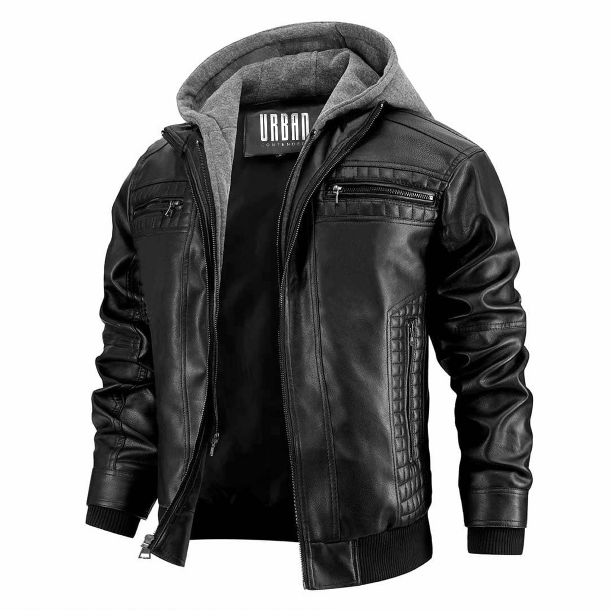 Damien Slim Fit Leather Jacket - Urban Contenders
