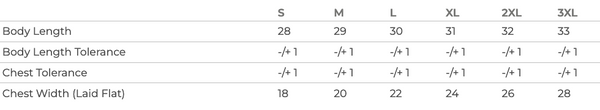 Adult Sizing