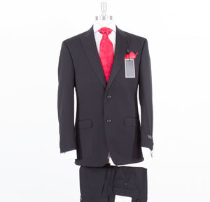 St. John 2Pc Rouge Red Santana Knit Jacket & Pant Suit sz 6