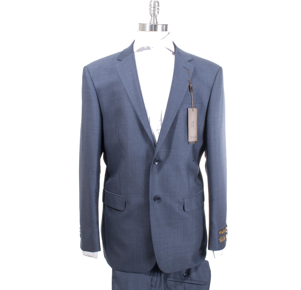 ProntoModa Super 140's Wool Suit Blue 44229 – Unique Design Menswear