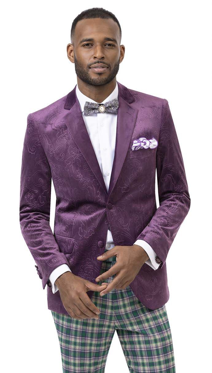 EJ Samuel Lavender Blazer J37 – Unique Design Menswear