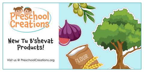 Tu b'shevat coloring pages and puppets and art available for download