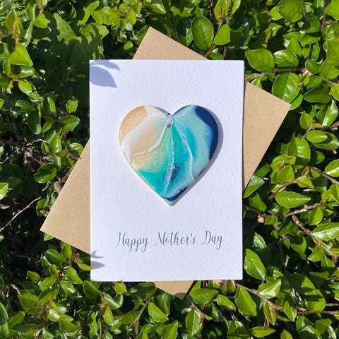 Mother's Day Card with Keepsake Ocean Themed Hanging Ornament