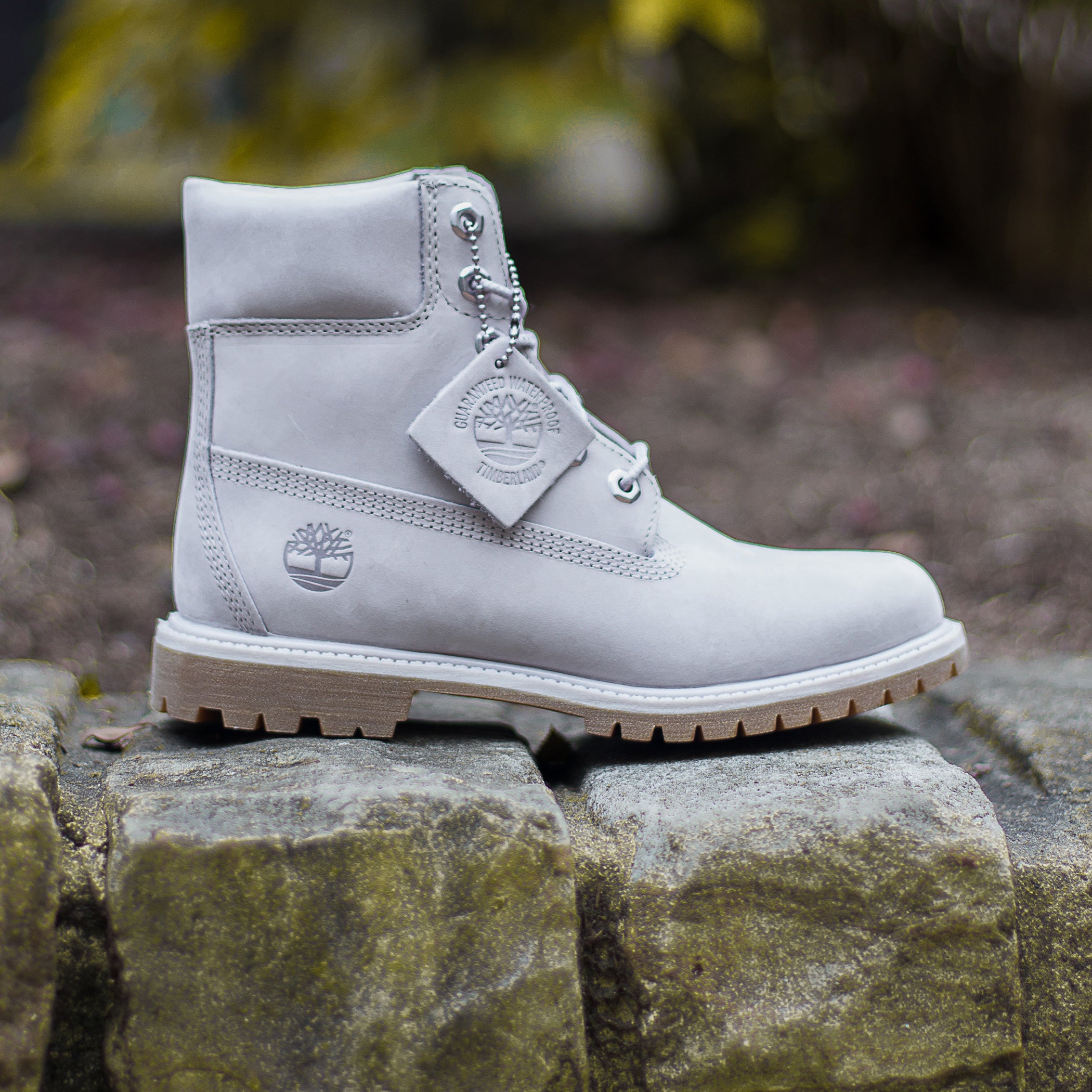 pale grey timberland boots